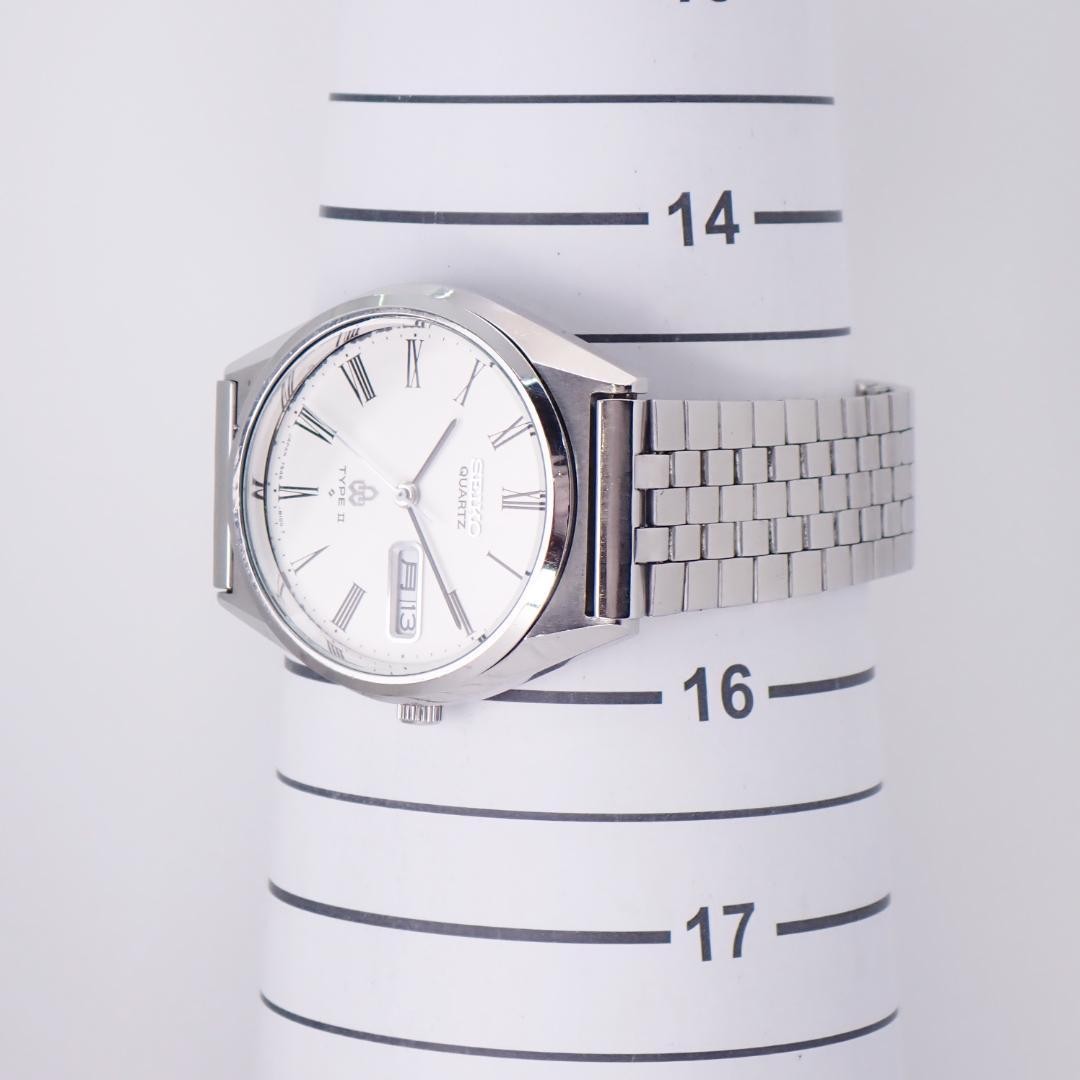 Seiko Type II Quartz Day-Date 7546 Vintage Mens Watch For Parts Japan