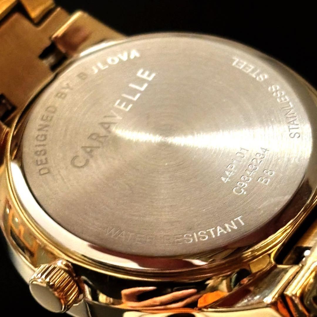 With Diamond CARAVELLE Ladies Watch Gold Color Stylish For Women Gift Quartz Mad