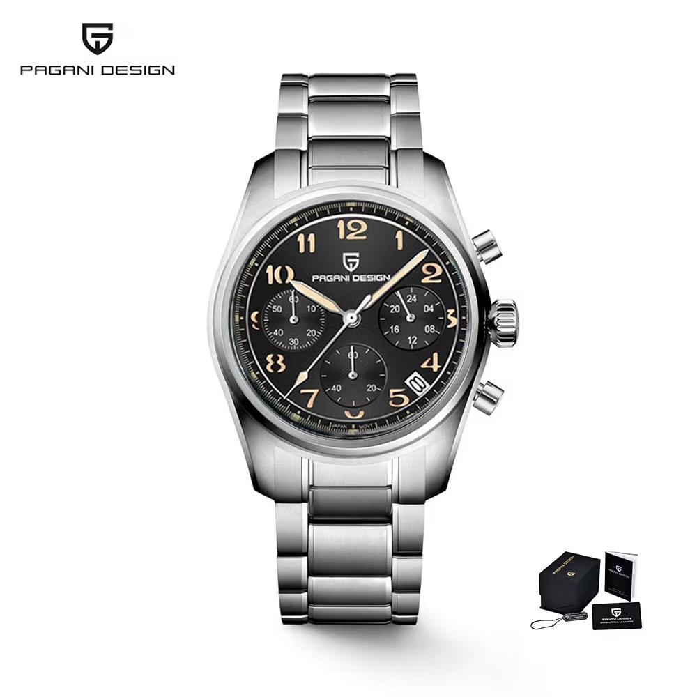 PAGANI DESIGN PD-1773 Men’s Pilot Sports Quartz Watch Sapphire Chronograph