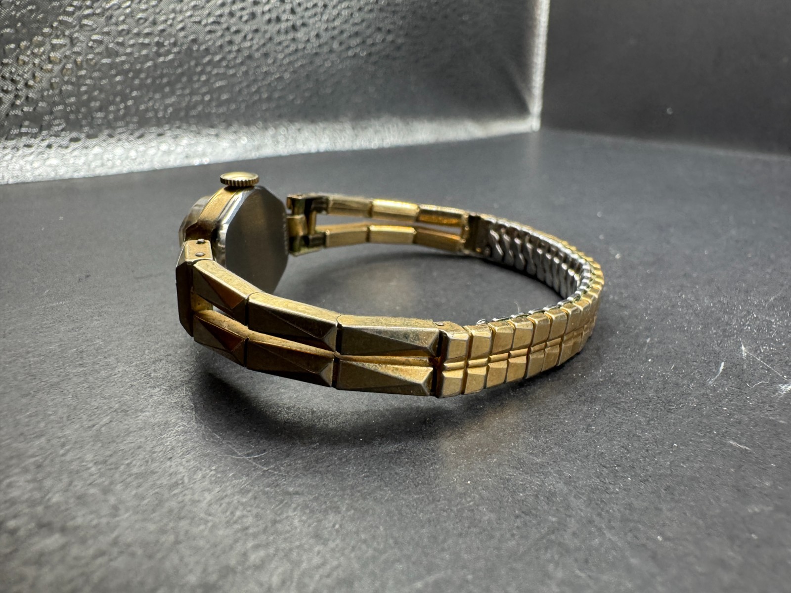 Vtg Wittnauer Art Deco Gold Filled Mechanical Swiss Watch 15.5mm Rare Band