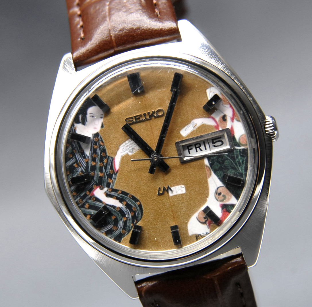 CLA’d [N MINT ] Vintage SEIKO Lord Matic 5606-9000 LM 38mm UKIYOE AT Men’s Watch
