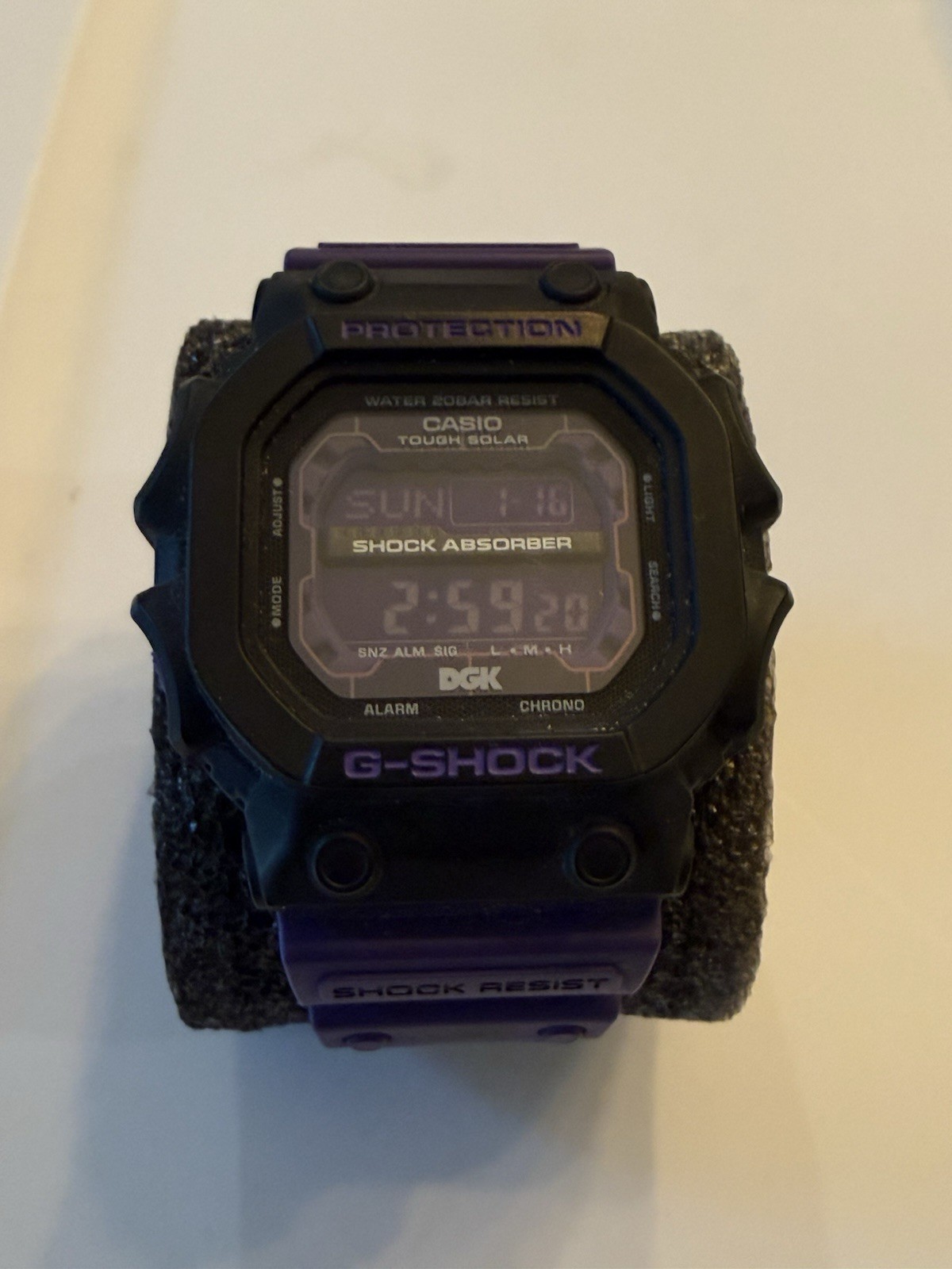Casio G-SHOCK x DGK Tough Solar Digital Men’s Watch 56mm 200m Purple
