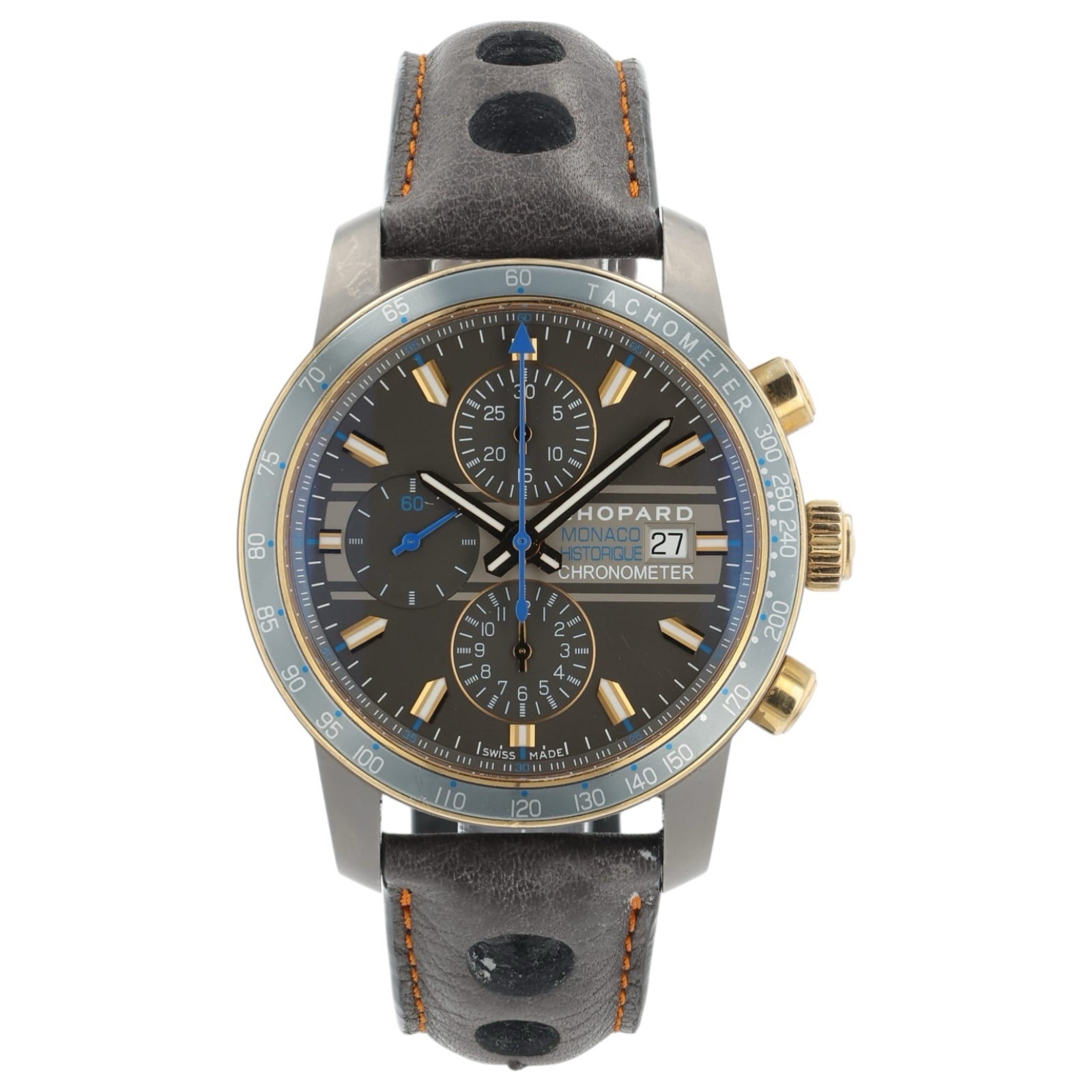 Chopard Grand Prix Grey Dial Titanium & Rose Gold 42mm Automatic Mens Watch 8992