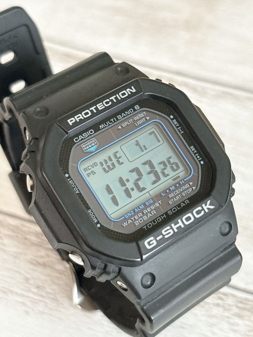 Casio G-Shock GW-M5610U-1JF Tough Solar Atomic Black Digital Watch Excellent