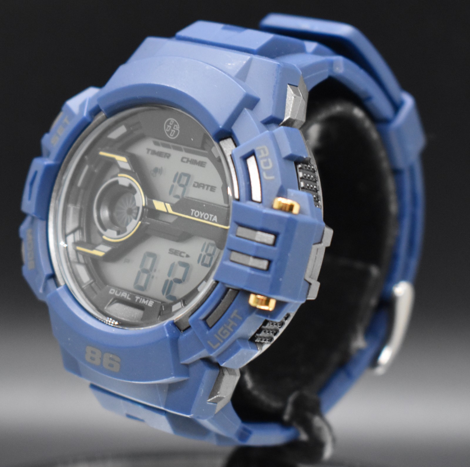 Toyota 86 Digital Sports Watch Blue Sports Watch JDM Style Backlight Chronograph
