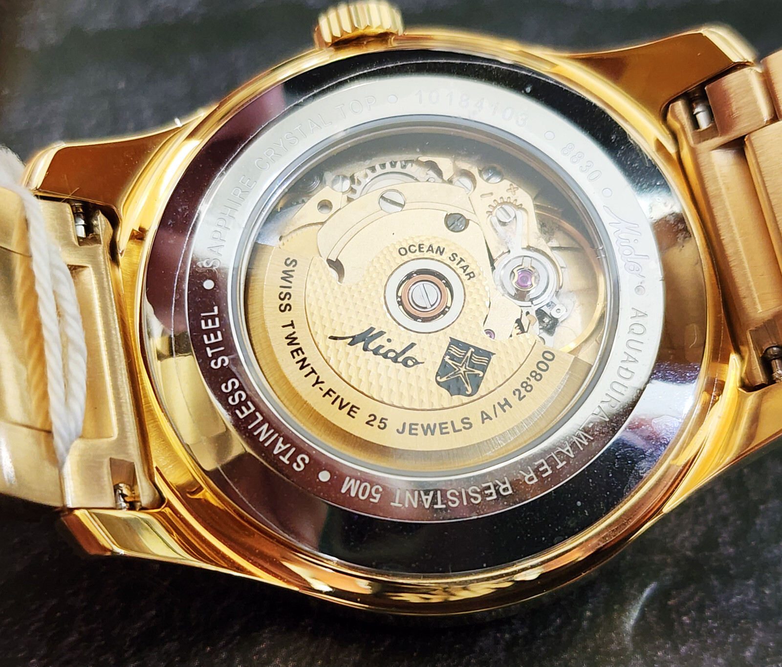 Mint NOS Mido Multifort Limited 50TH Thai Air Force Navy Gold case Automatic.