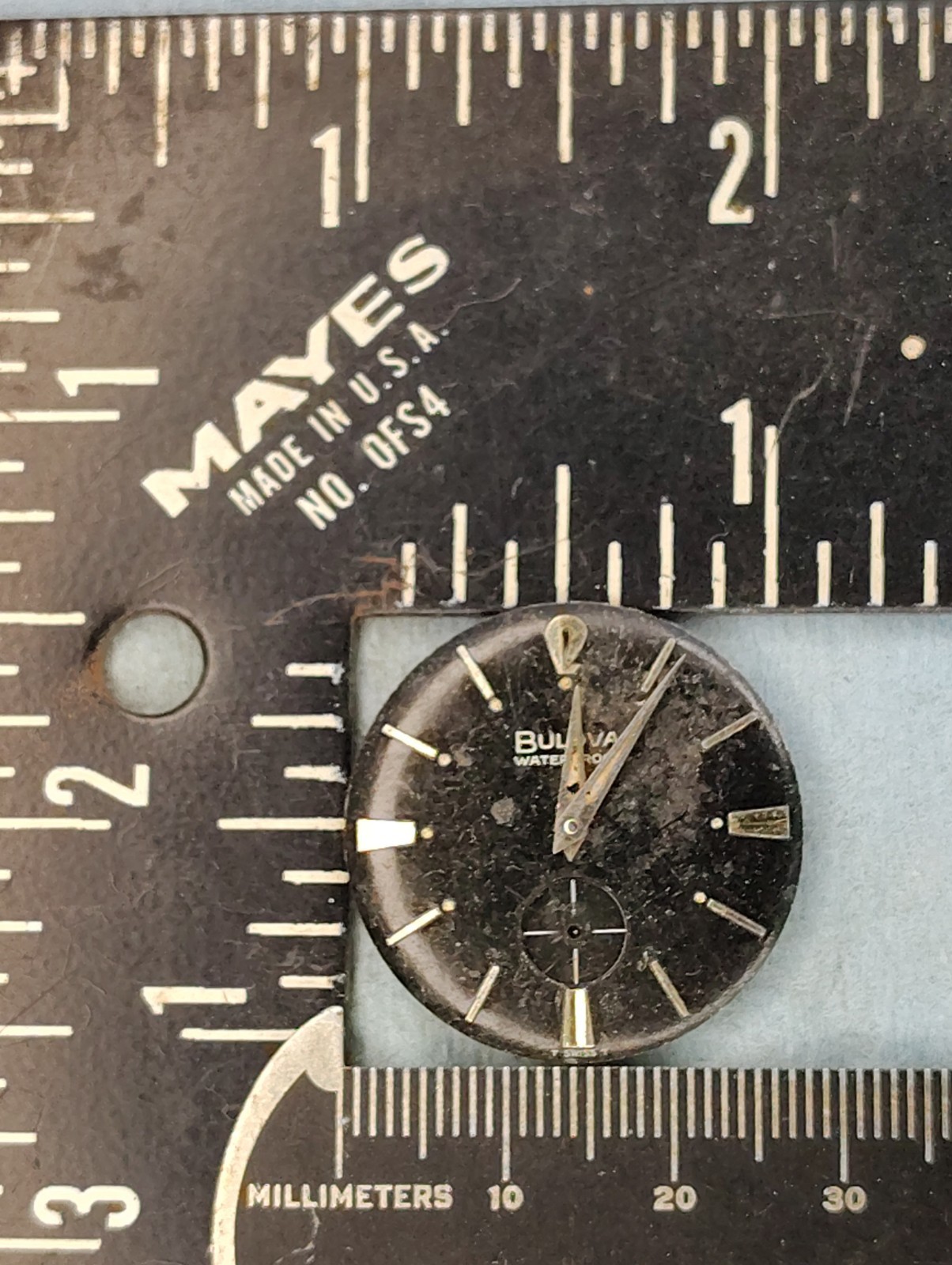 lot M313 Mens Bulova 11AL Movement 17J Manual Wind Vintage Watch Parts