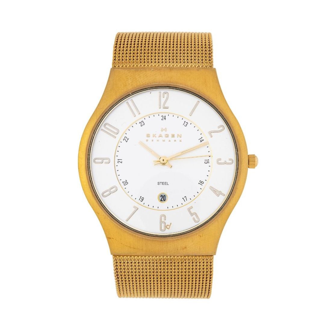 Skagen Sundby/Slimline Men’s White Dial Quartz Watch 233XLGG