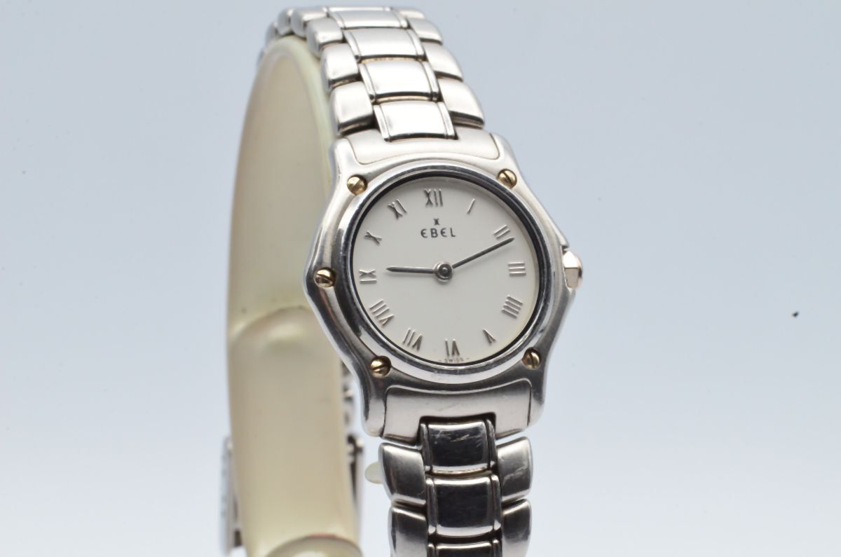 Ebel Sport Classique Mini 0 29/32in Women’s Watch 9057901 White Nice Condition