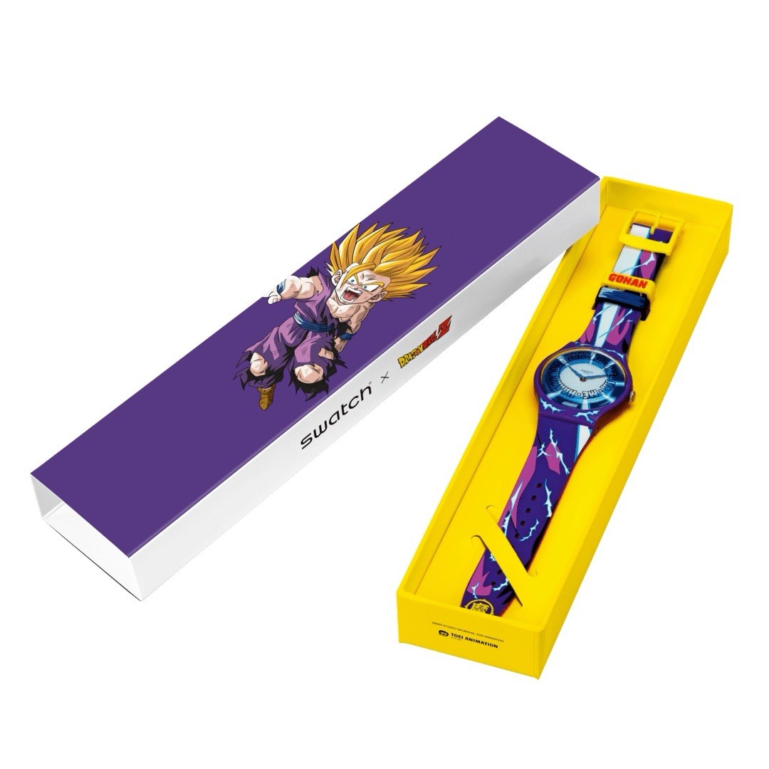 Swatch x Dragon Ball Z “Gohan” Collaboration Edition (Model: SUOZ345) 41mm