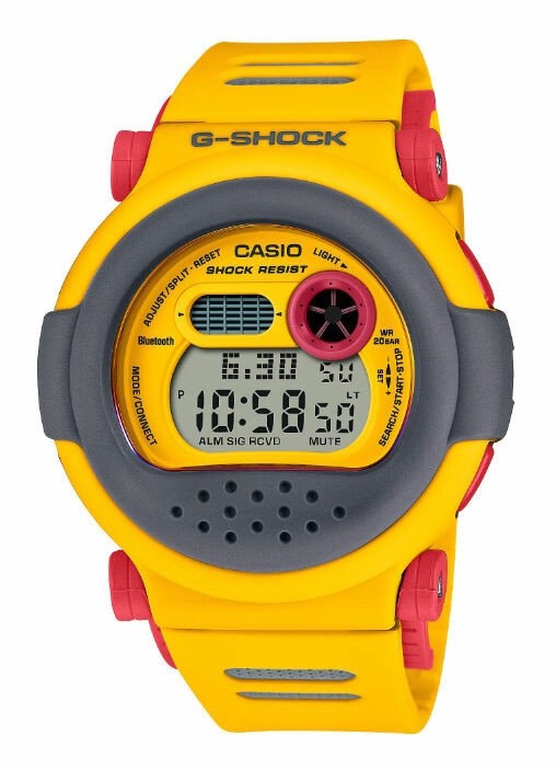Casio G-Shock G-B001MVE-9 Bluetooth World Time Shock Resistant Watch