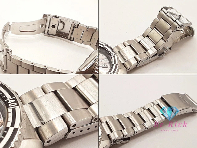 Seiko 5 4R36 15E0 Automatic Men s Wristwatch Day Date Silver SS Bracelet AT Auto
