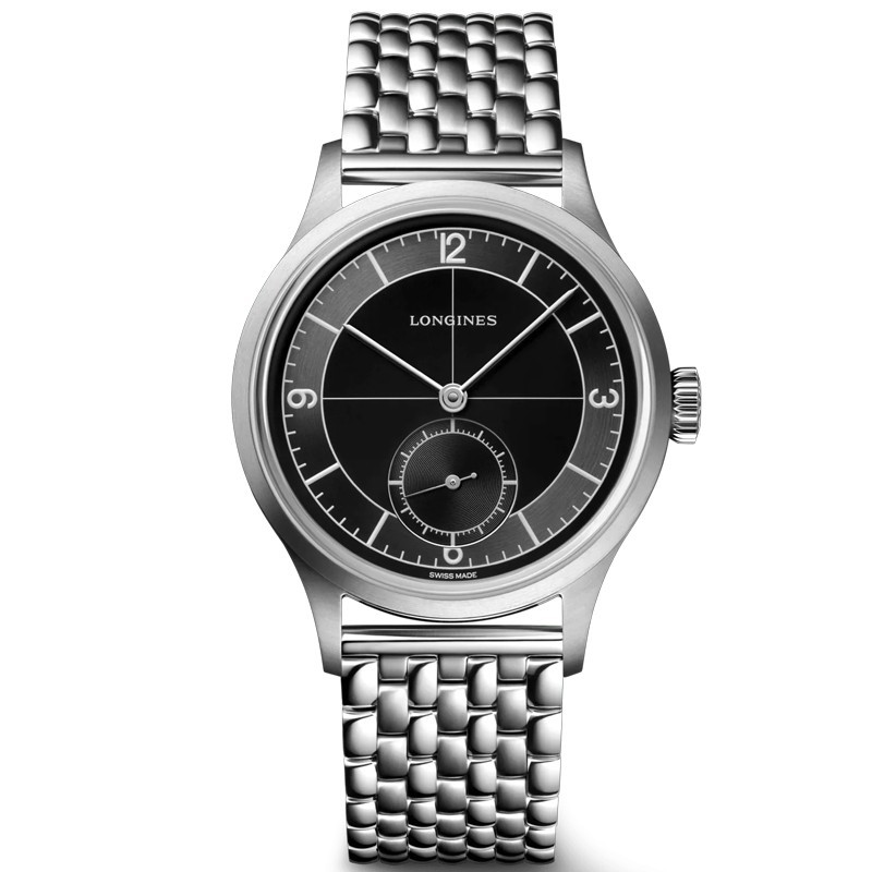 New Longines Heritage Classic Sector Dial Stainless Steel Men’s Watch L28284536