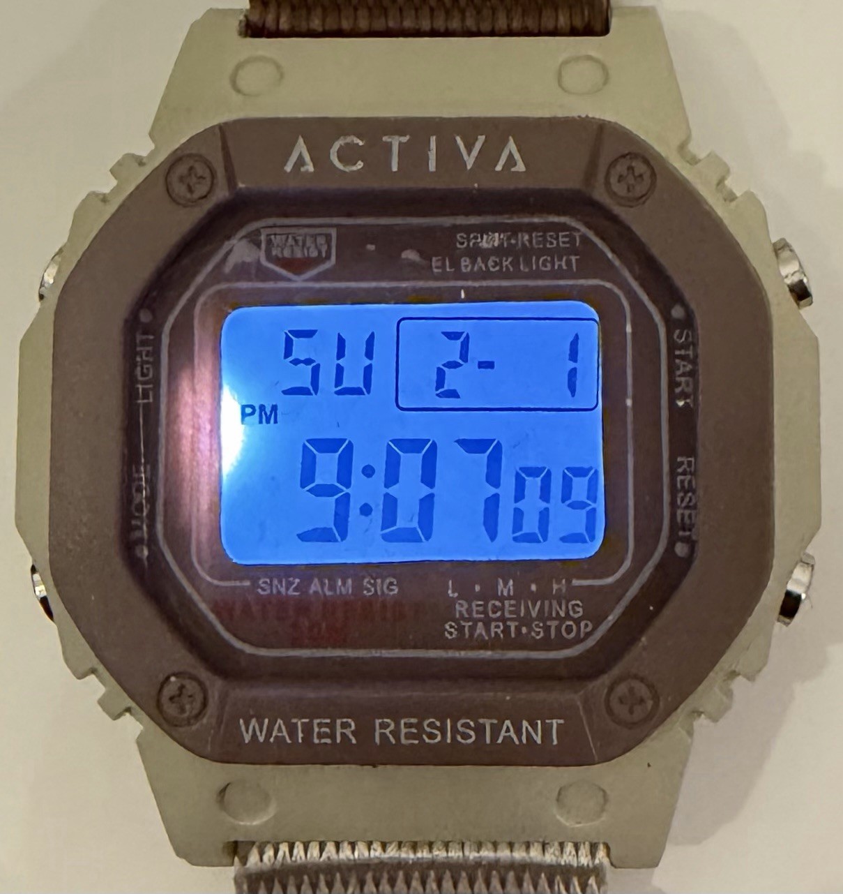 Activa Spectra X Invicta Digital Unisex Watch 44.5mm, Tan, Brown (ACWF009)