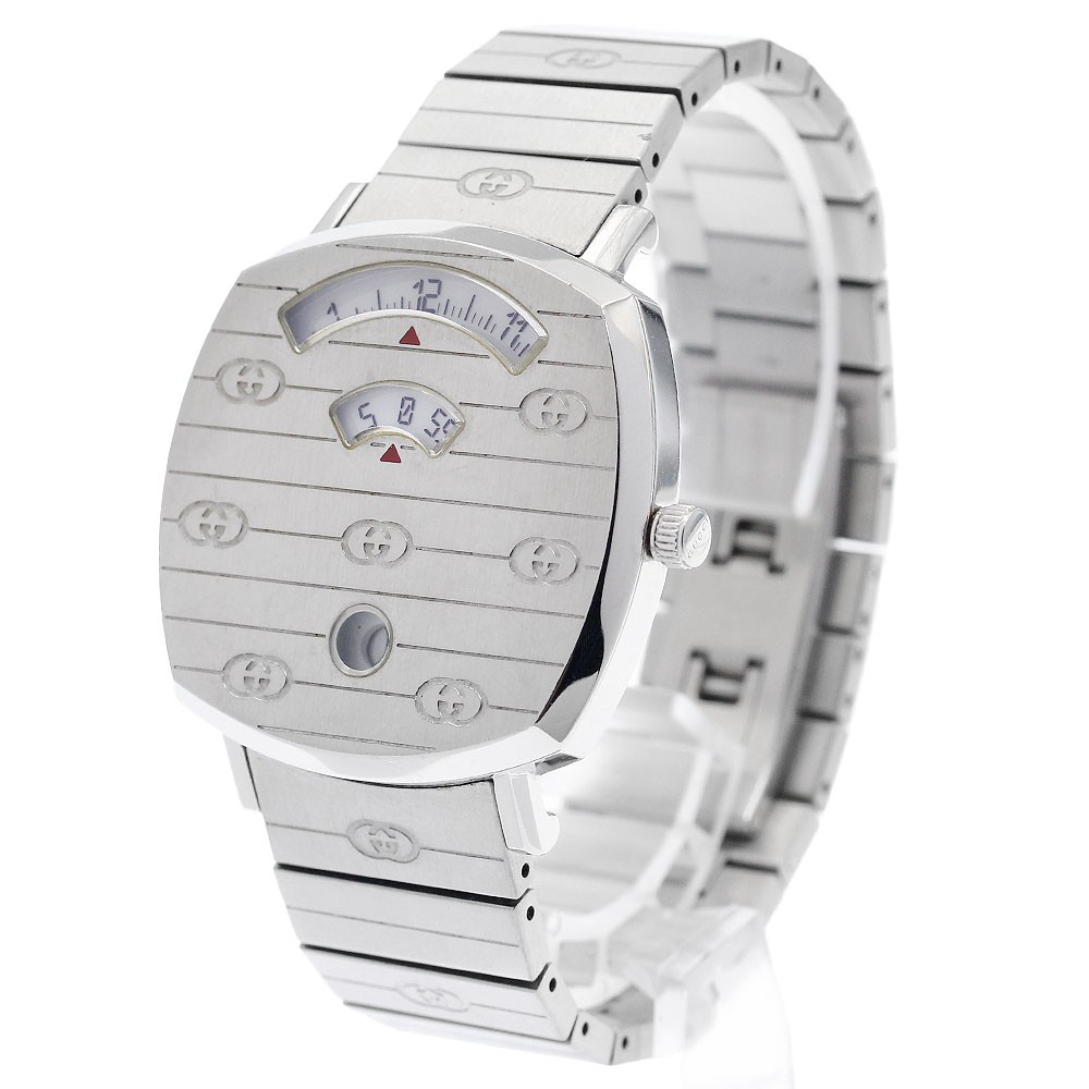 GUCCI Grip watch 157.4/YA157401 Date white Dial Quartz Boy’s Watch_952488