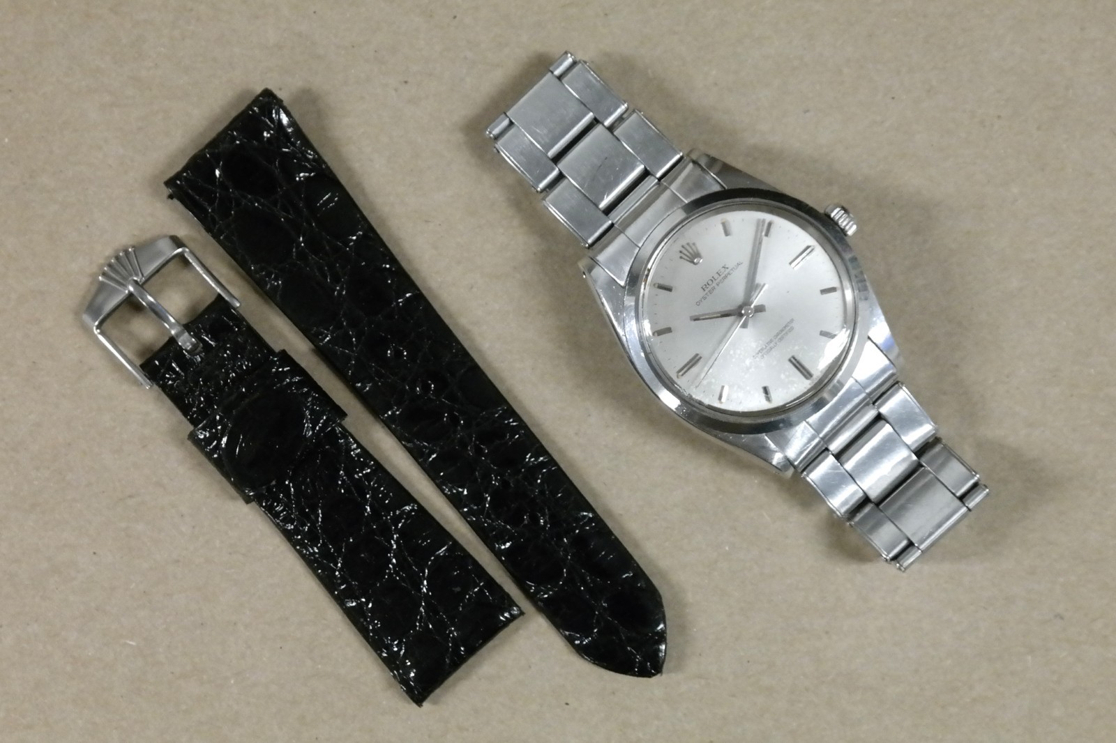 1967 Rolex “Oversized” Oyster Perpetual 36 mm, Ref 1018, with Rolex Orig Strap