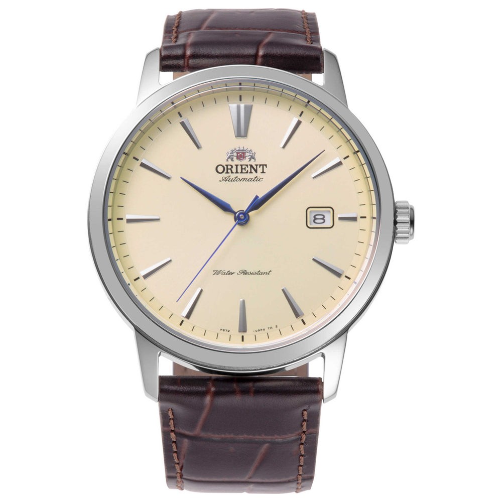 Orient Men’s Symphony III Beige Dial Automatic 42mm Watch RA-AC0F16S