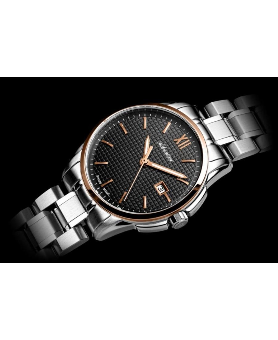 ADRIATICA Women Quartz Casual Watch Classic Dress Black Dial Waterproof Swiss Fa