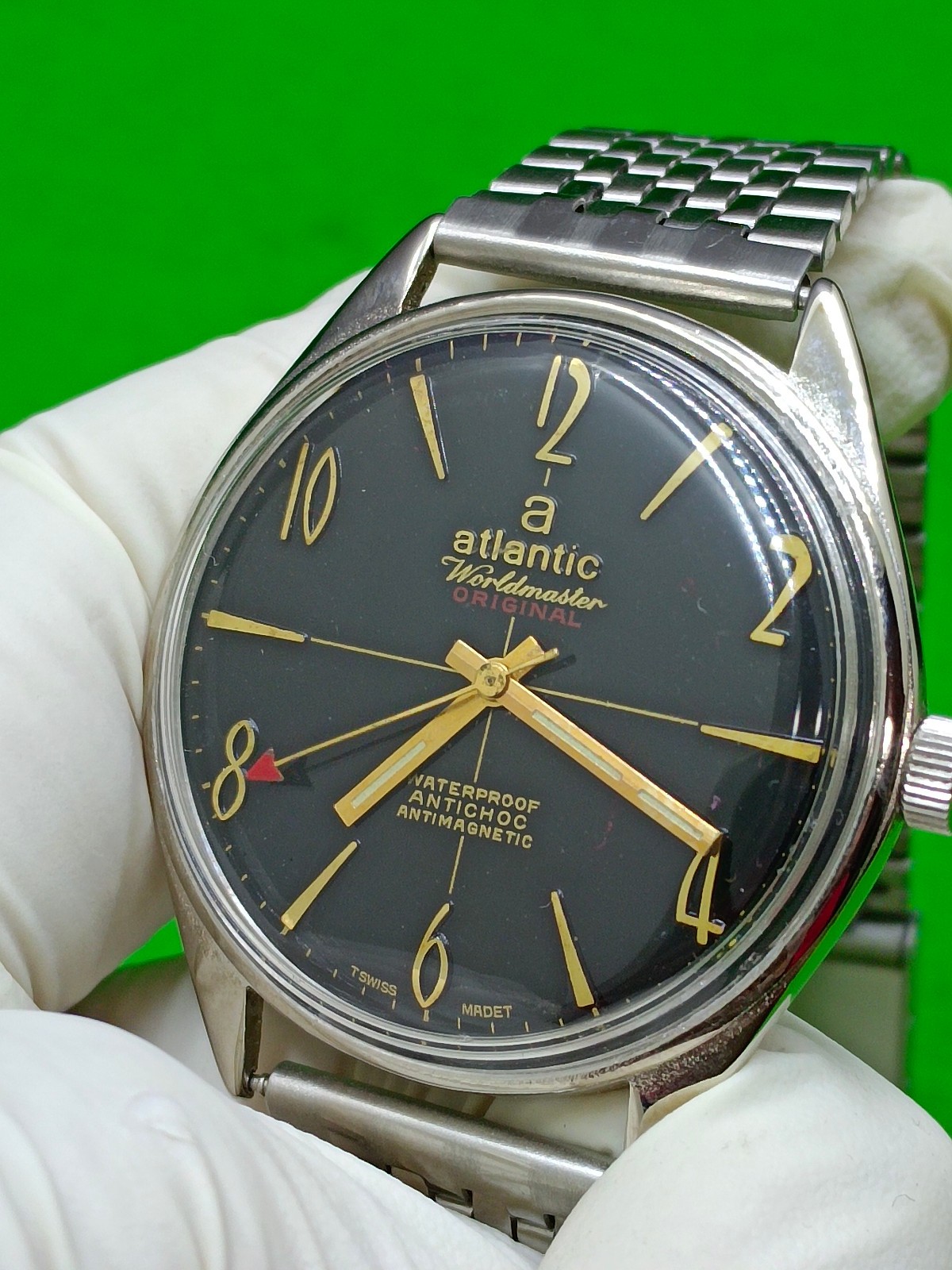 vintage Atlantic Worldmaster Original watch 21 Jewels Mechanical Manual