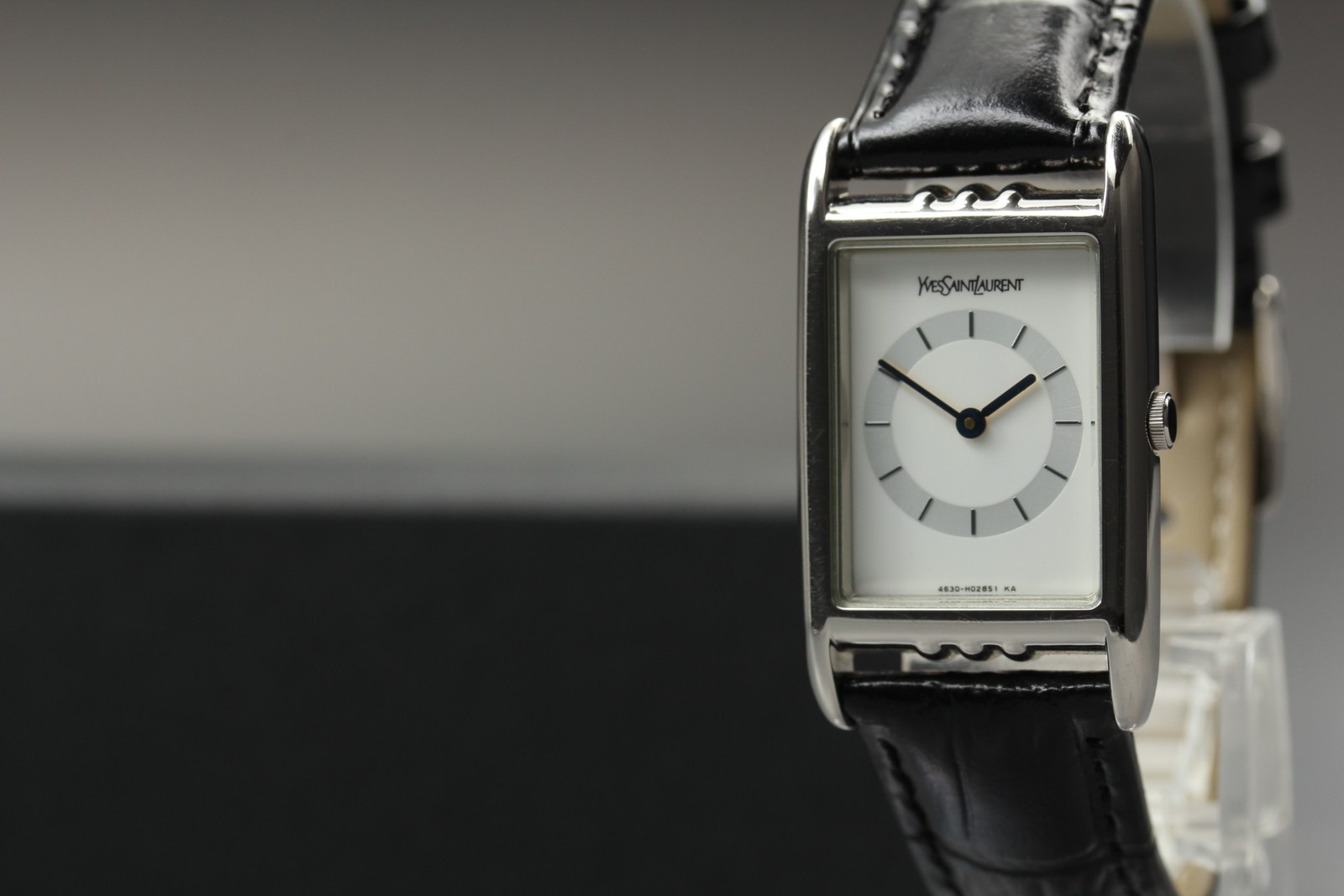 Made in JAPAN [Exc+5] Yves Saint Laurent 4625-H01059 Quartz Tank Unisex Watch
