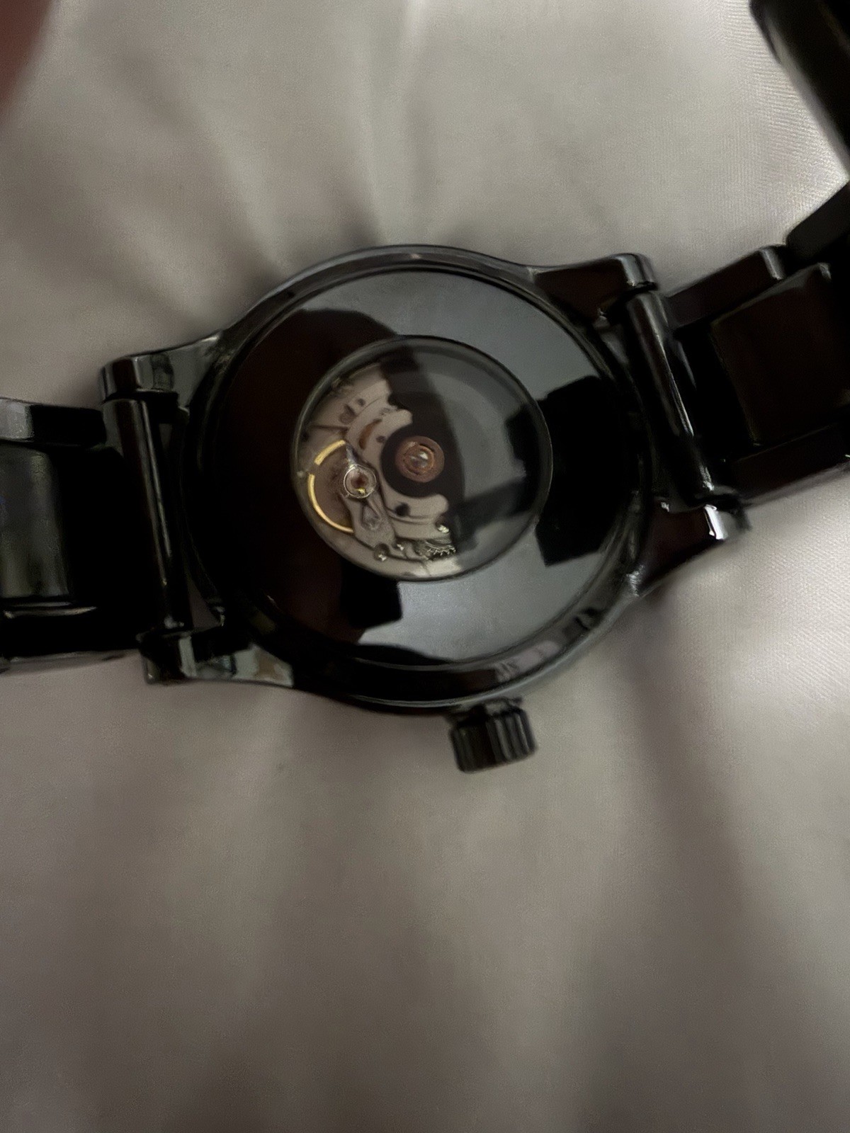 Tomatic 300 Meter Automatic Diver Watch 300m Black Dial Bracelet Exhib Back