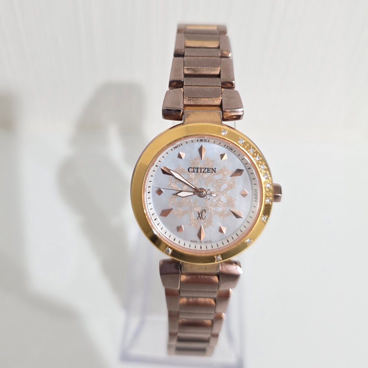 Citizen Xc H335-T014496 Eco-Drive Radio Solar Ladies Watch Diamond Japan