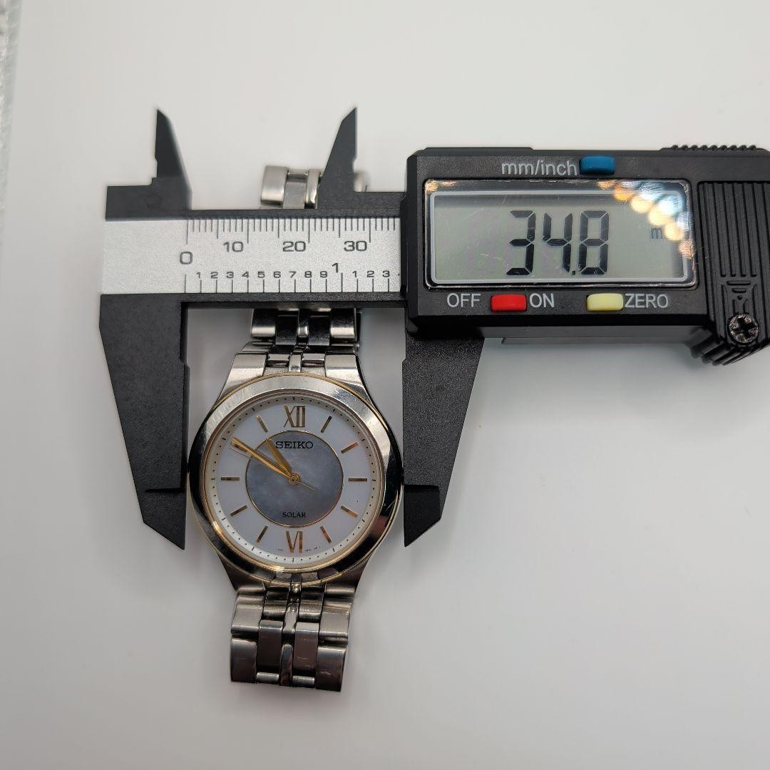 Working Item SEIKO V181 0AY0 Solar Shell Dial