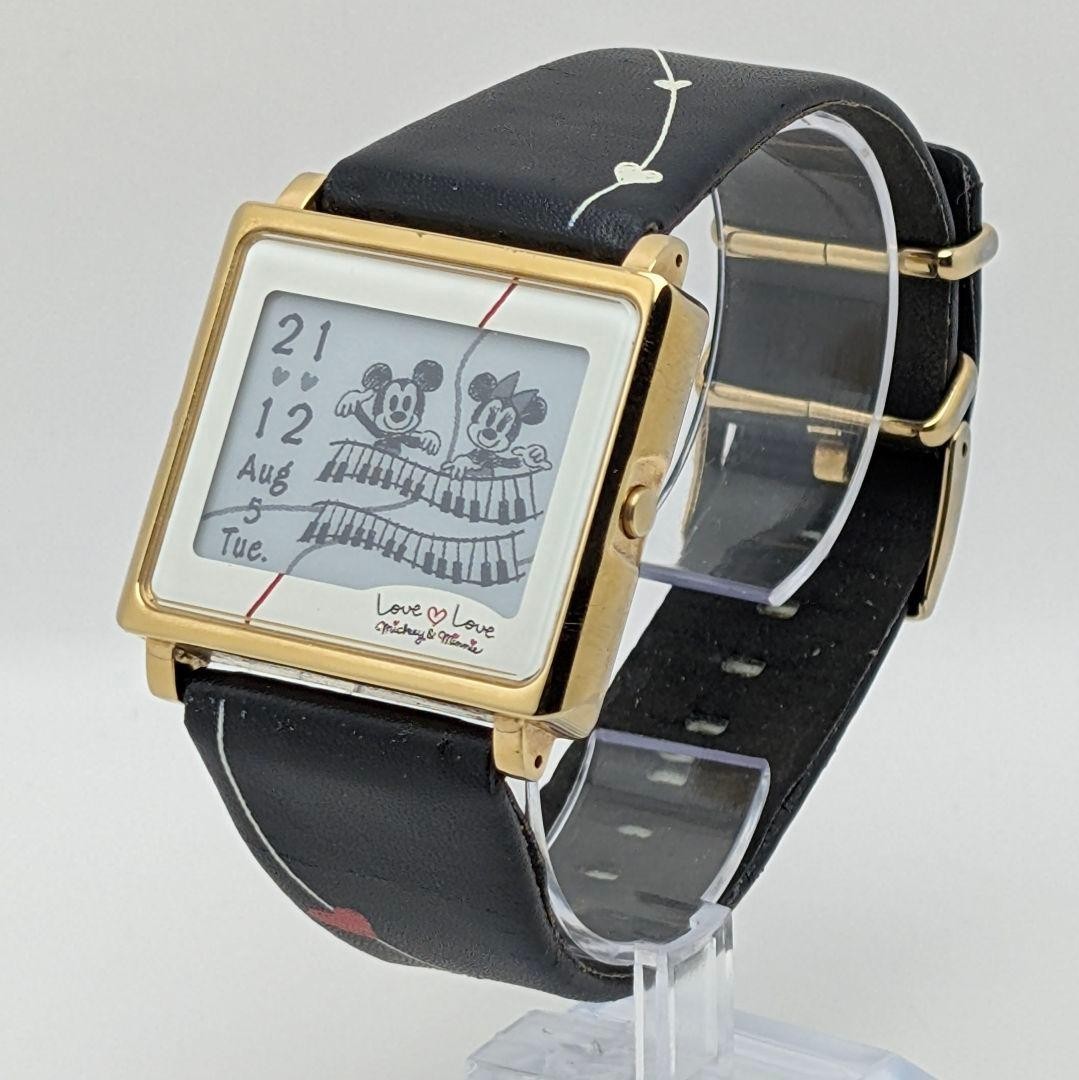 EPSON Smart Canvas Mickey Mouse Collaboration Digital Watch Japan Working Tested