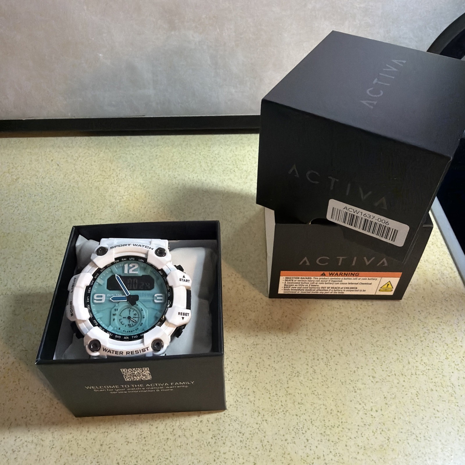 Activa Vextron X Invicta Digital Men’s Watch – 52mm White (ACW1637-006)