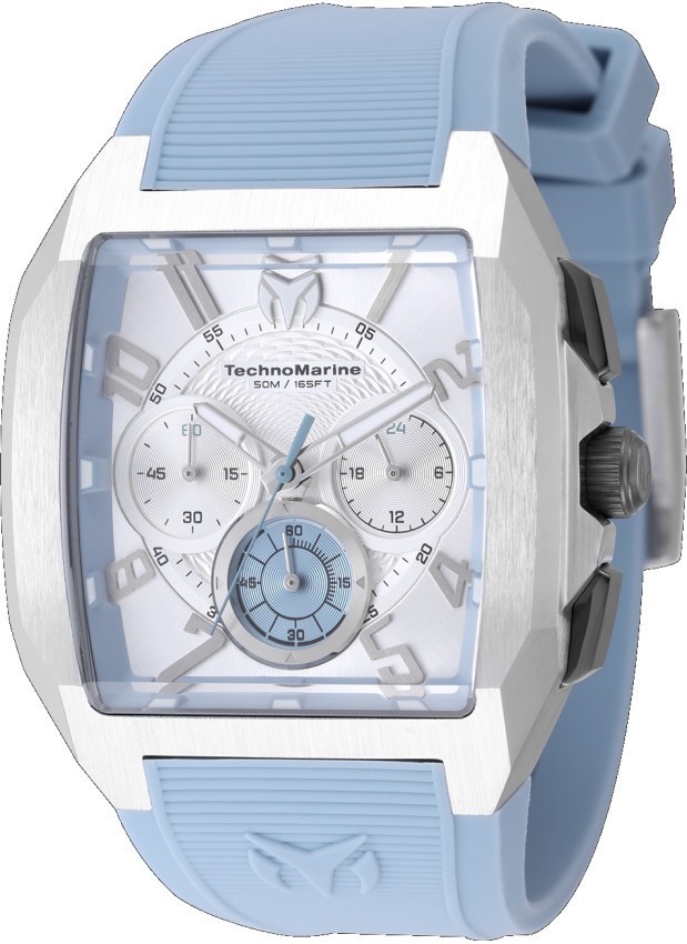 TechnoMarine Aqua Quadrant Men’s Quartz VD54 Watch – 41mm, Lt Bl (TM-225105) NIB