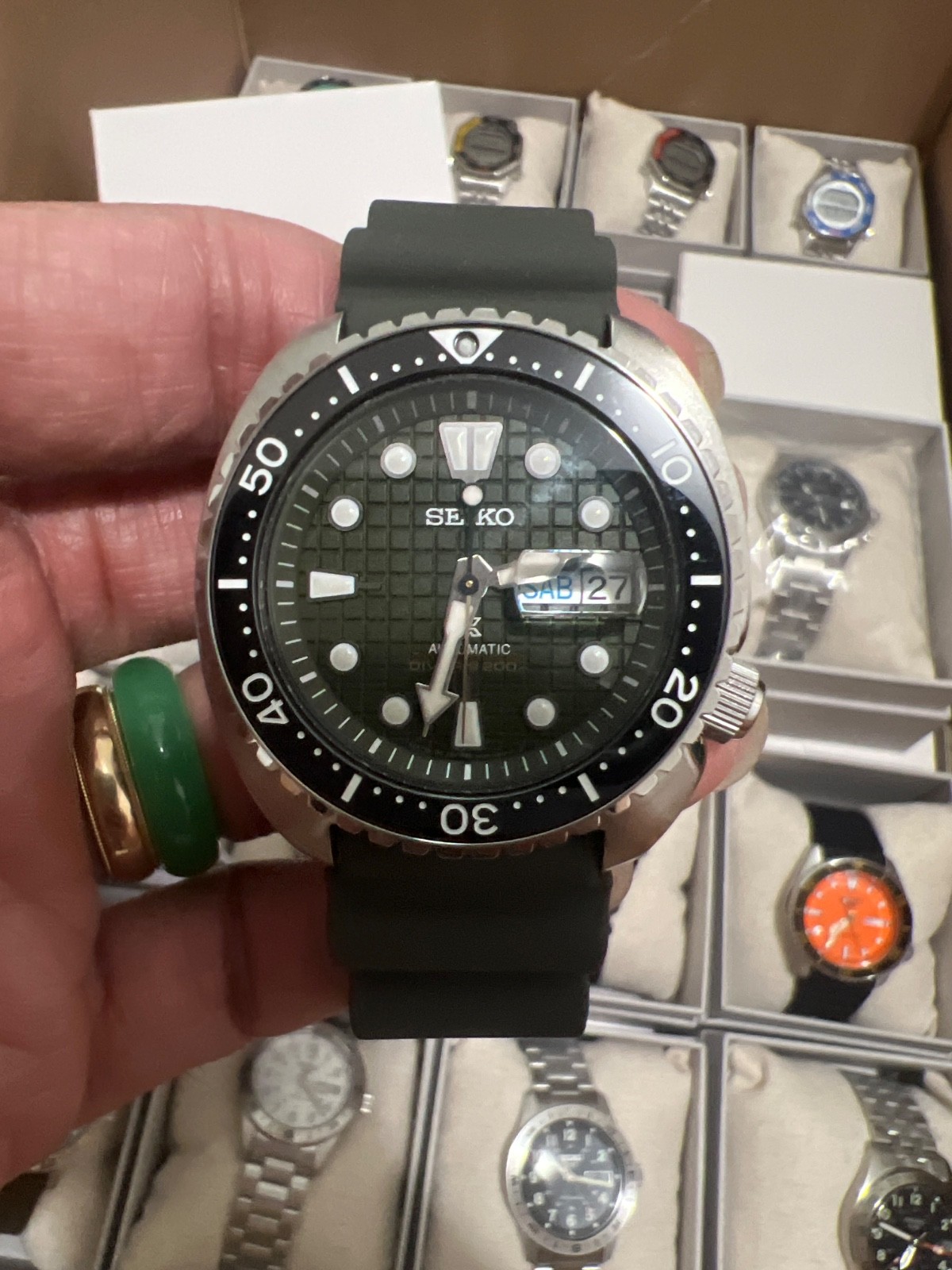 authentic Seiko Prospex Olive Green Men’s Watch🔥SRPE05 Made In Japan 🇯🇵 OMG!