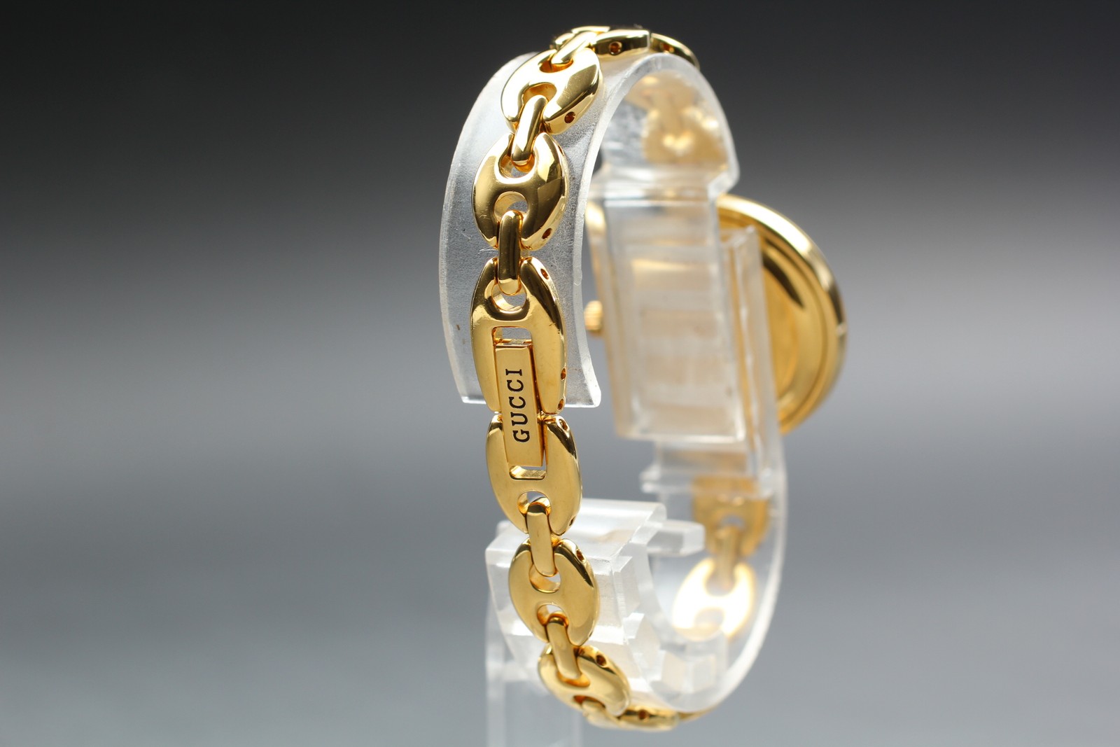 [N MINT w/Box,Paper] Gucci 11/12.2 6 Colors Change Bezel Gold Qz Women’s Watch