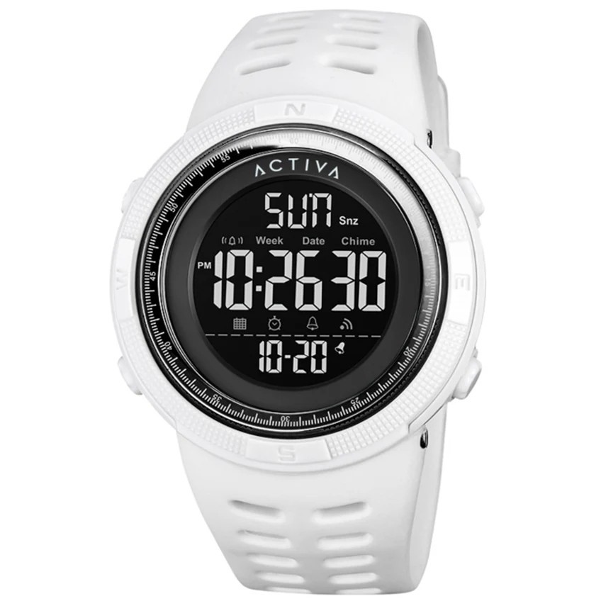Activa X Invicta Digital Men’s Watch – 50mm White ACW1915-007