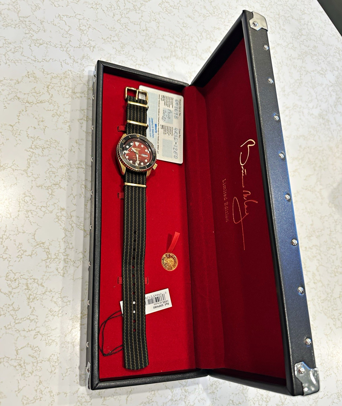 Seiko 5 Sports Queen Bryan May edition.