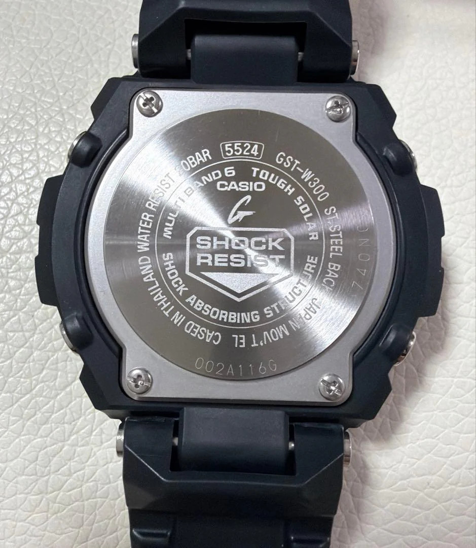 CASIO G-SHOCK G-STEEL GST-W300-1AJF Radio Solar Carbon Resin Black Middle Size