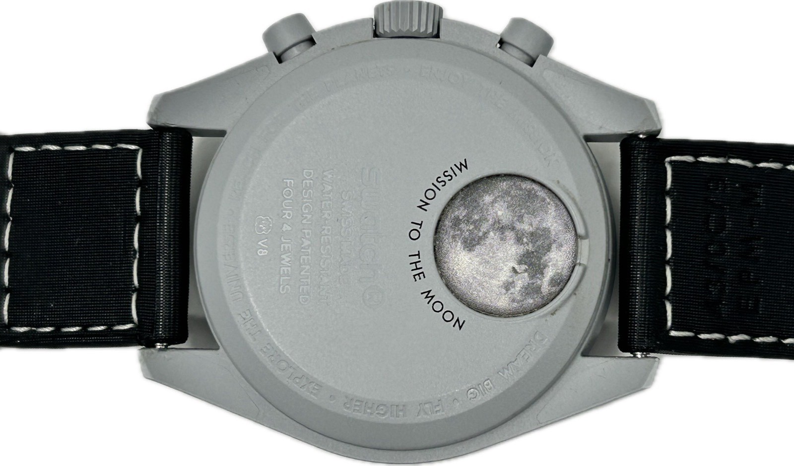 OMEGA X Swatch Speedmaster Mission To Earth Phase SO33M700 Excellent A7302