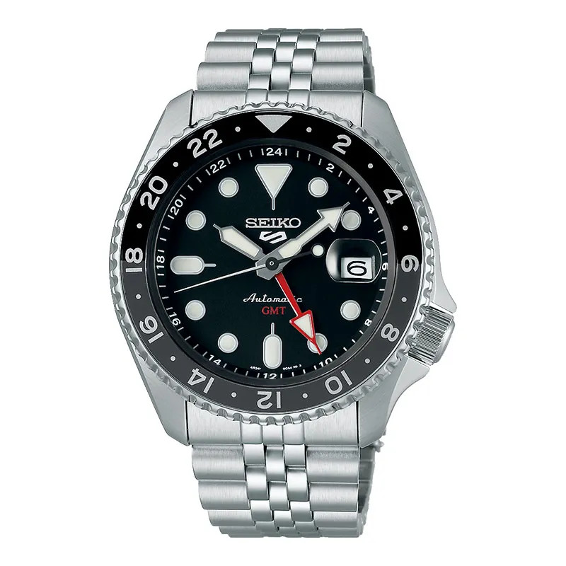 Seiko 5 Sports SSK001K1 SKX Sports Style GMT Black Grape Automatic Black Dial