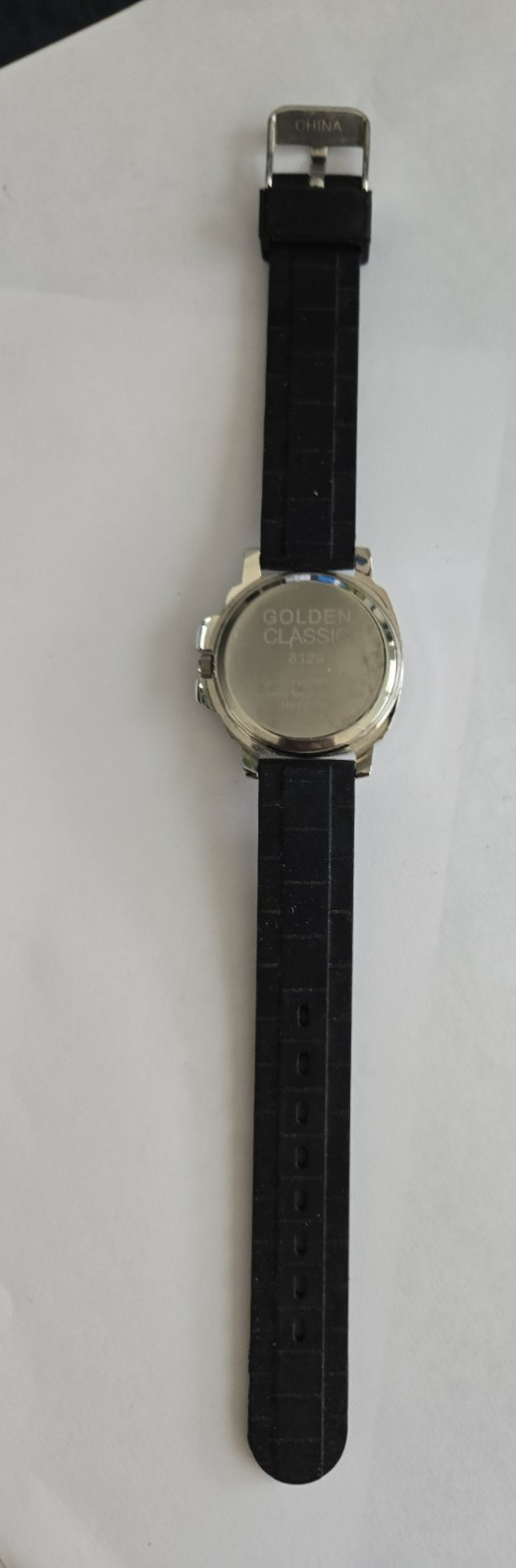TEEN ADULT WORKING GOLDEN CLASSIC 8129 GROOVY Peace Sign WRISTWATCH NEW BATTERY