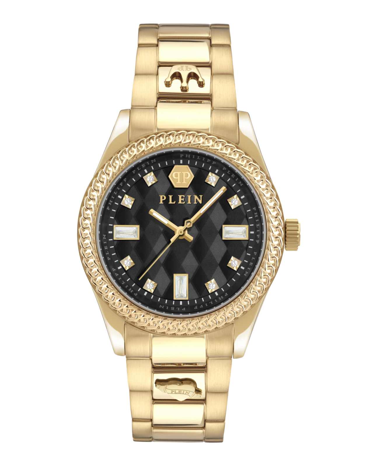 Philipp Plein Womens Gold 38mm Bracelet Fashion Watch