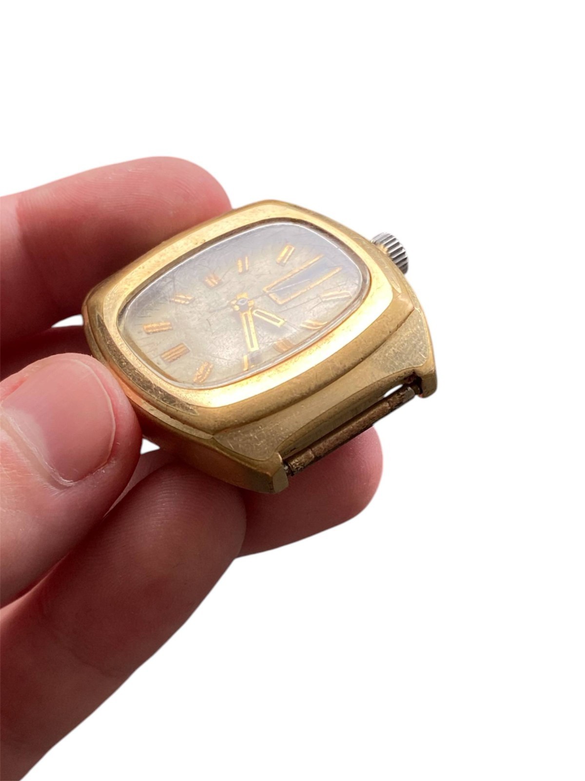 Raketa Watch Vintage watch Soviet mechanical Wristwach Rare Gold Plated AU-10