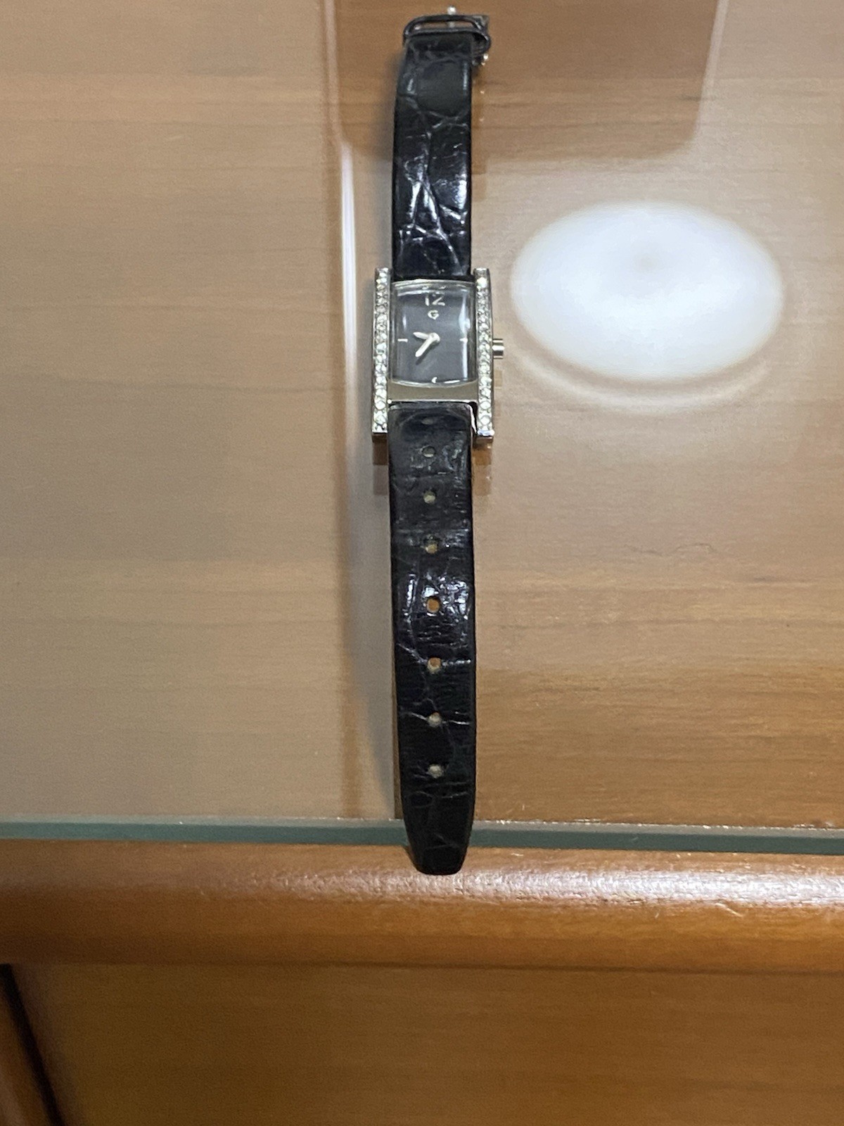 Vintage G by Guess Women’s Rectangular Crystal Accent Dress Watch