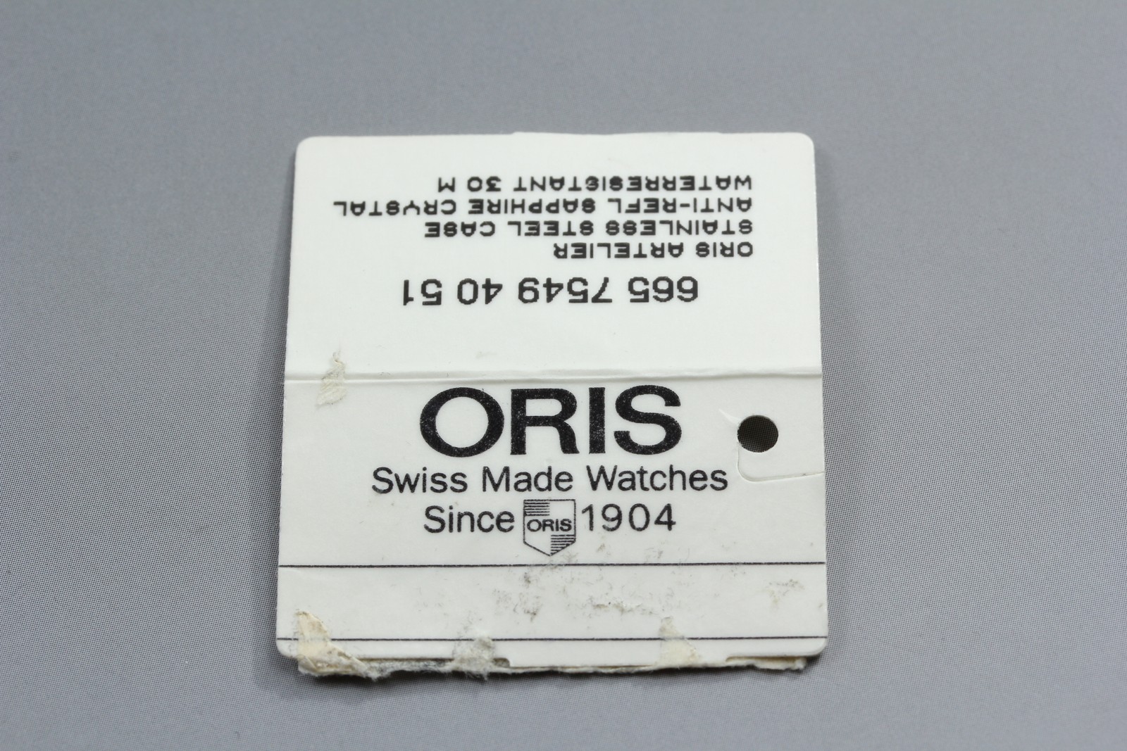 Oris Artelier Big Date 7549 Small Second Silver AT Swiss Made Watch [BoxDamaged]