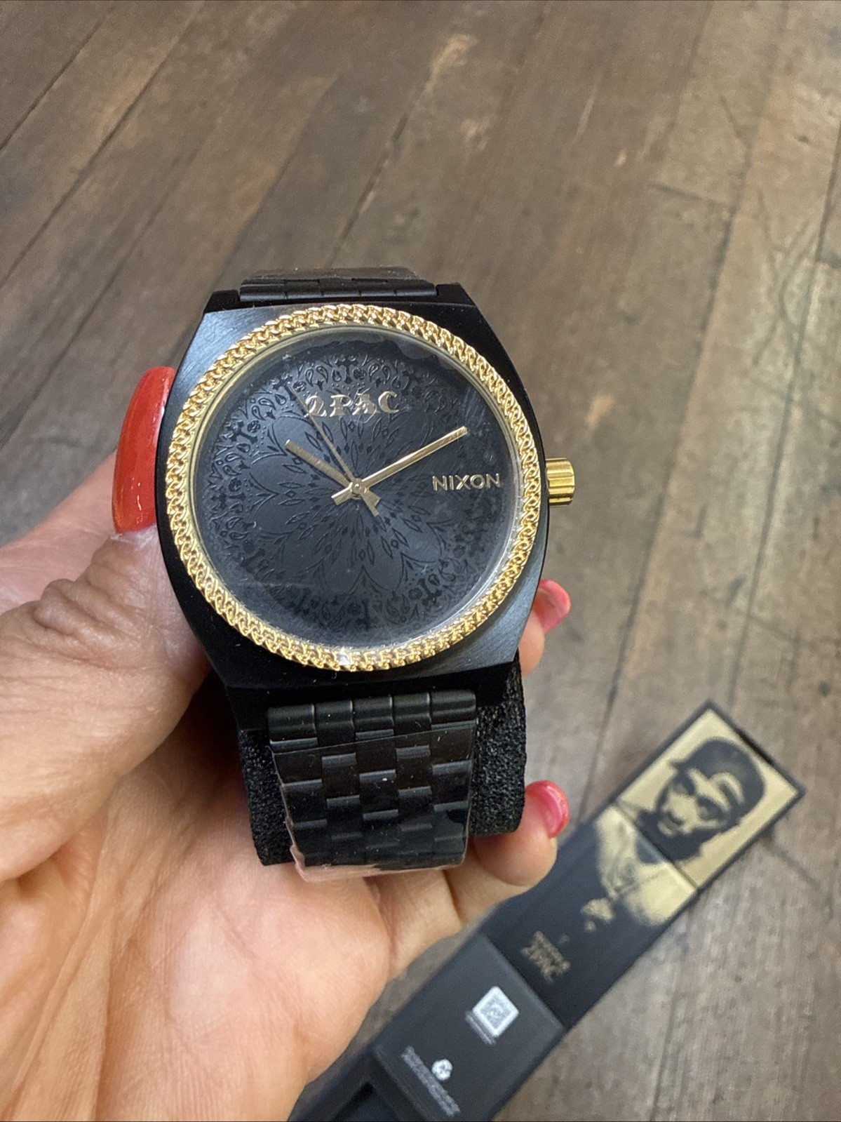 Nixon x Tupac BLack And Gold Watch. NEVER WORN! Limited Edition. Sold out!