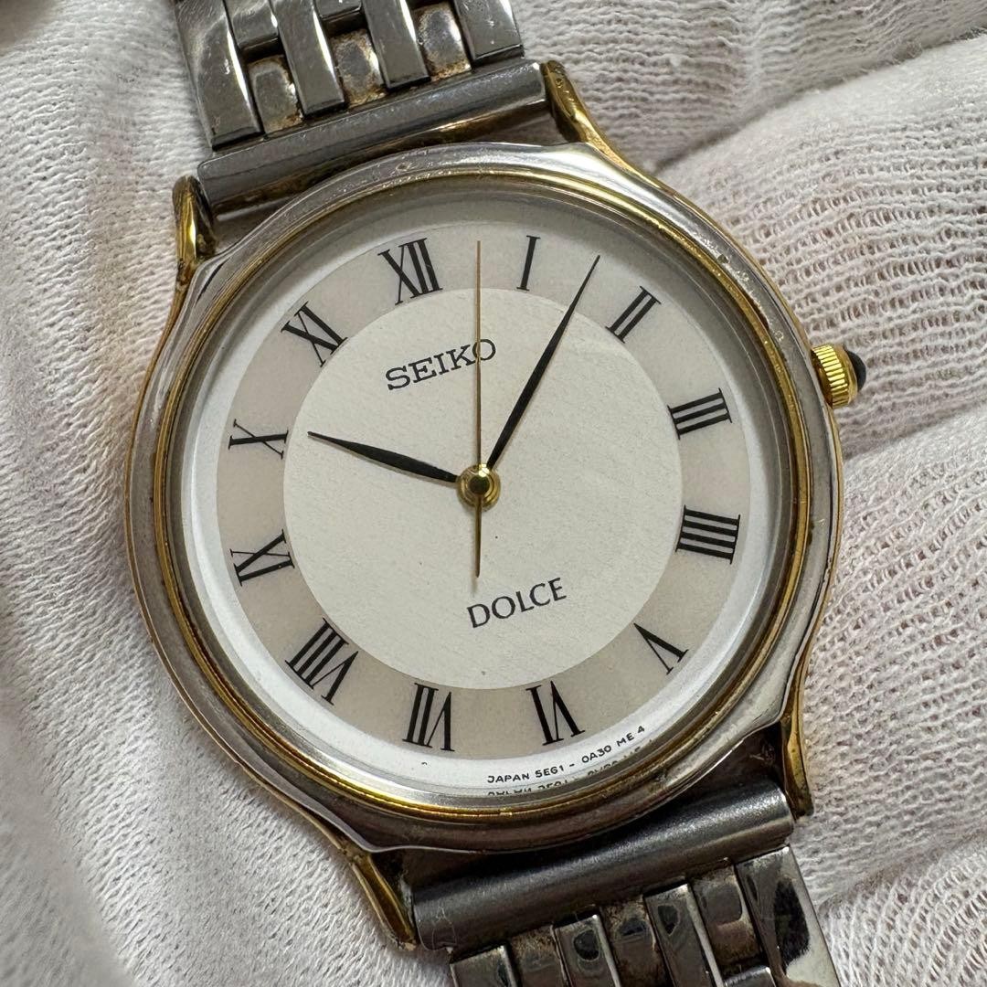 SEIKO Dolce 5E61-0A20 Quartz Roman Dial Watch