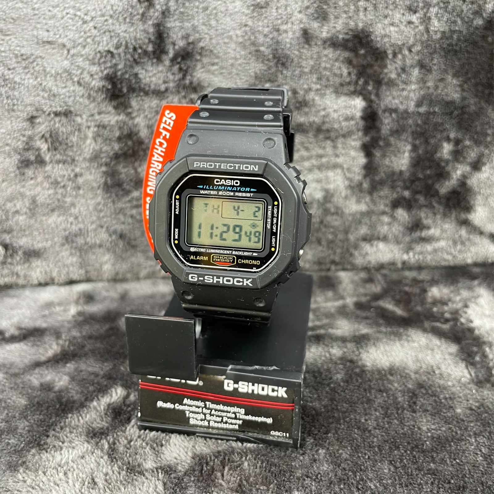 VTG Casio G-Shock DW-5600E Digital Watch Black Shock Resistant NOS