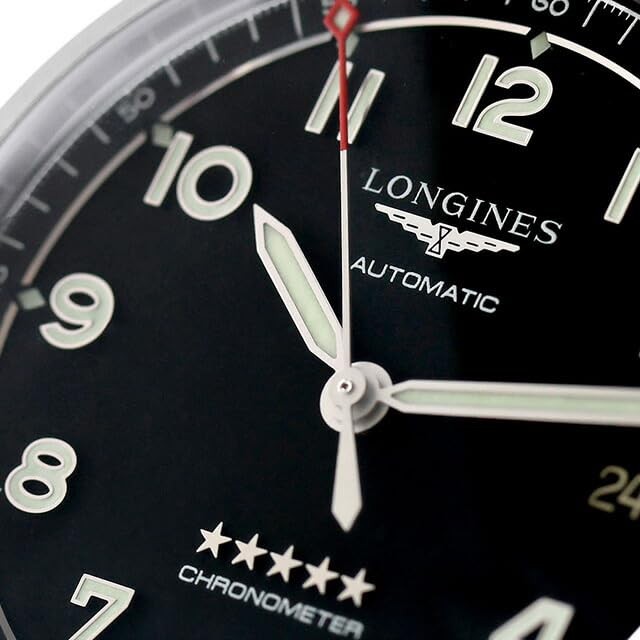 LONGINES Spirit L3.810.4.53.9 Black Stainless Steel Men’s Watch New in Box