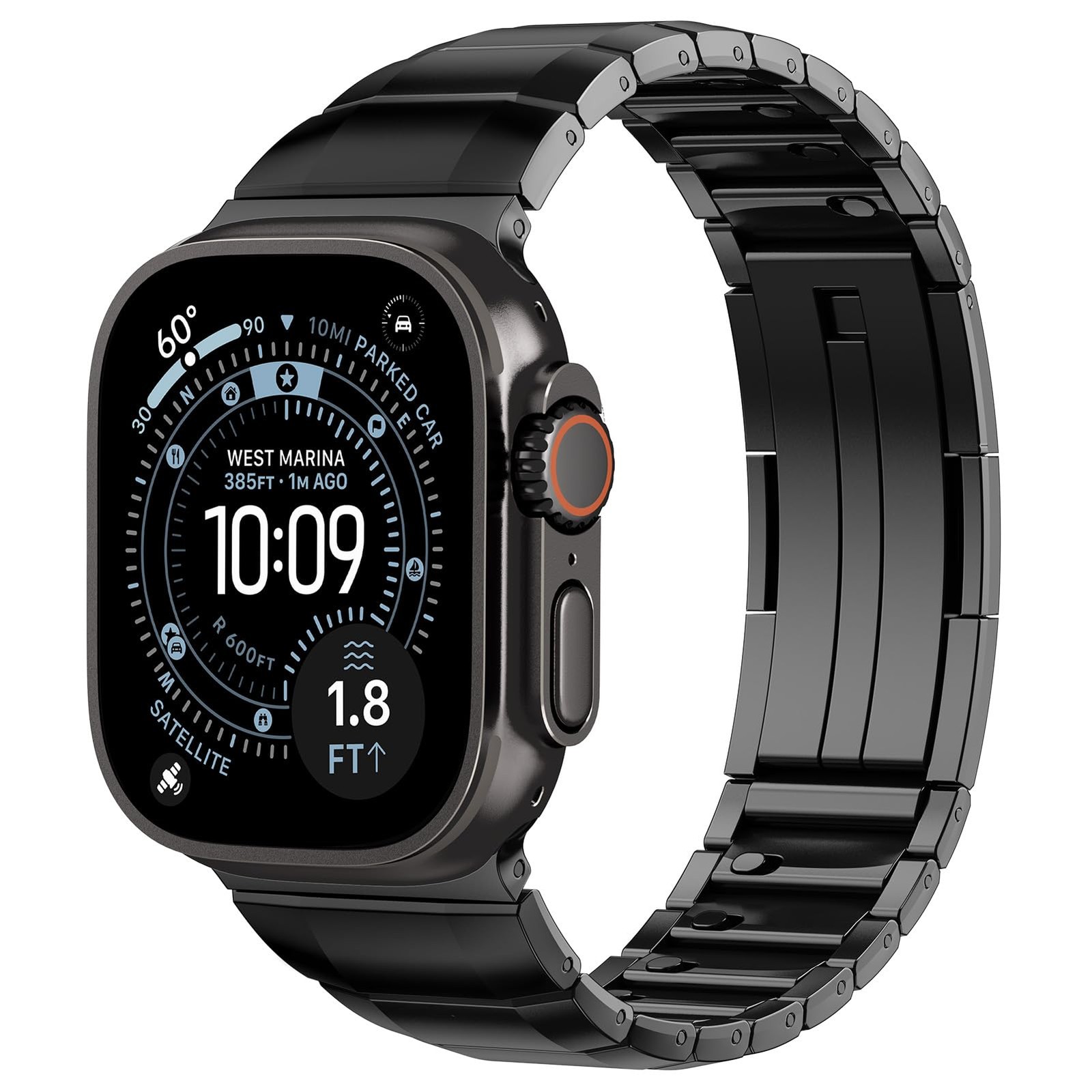Metal Bands for Apple Watch Ultra 3/2 Band 49mm 46mm 45mm 44mm 42mm Men Women,Bu