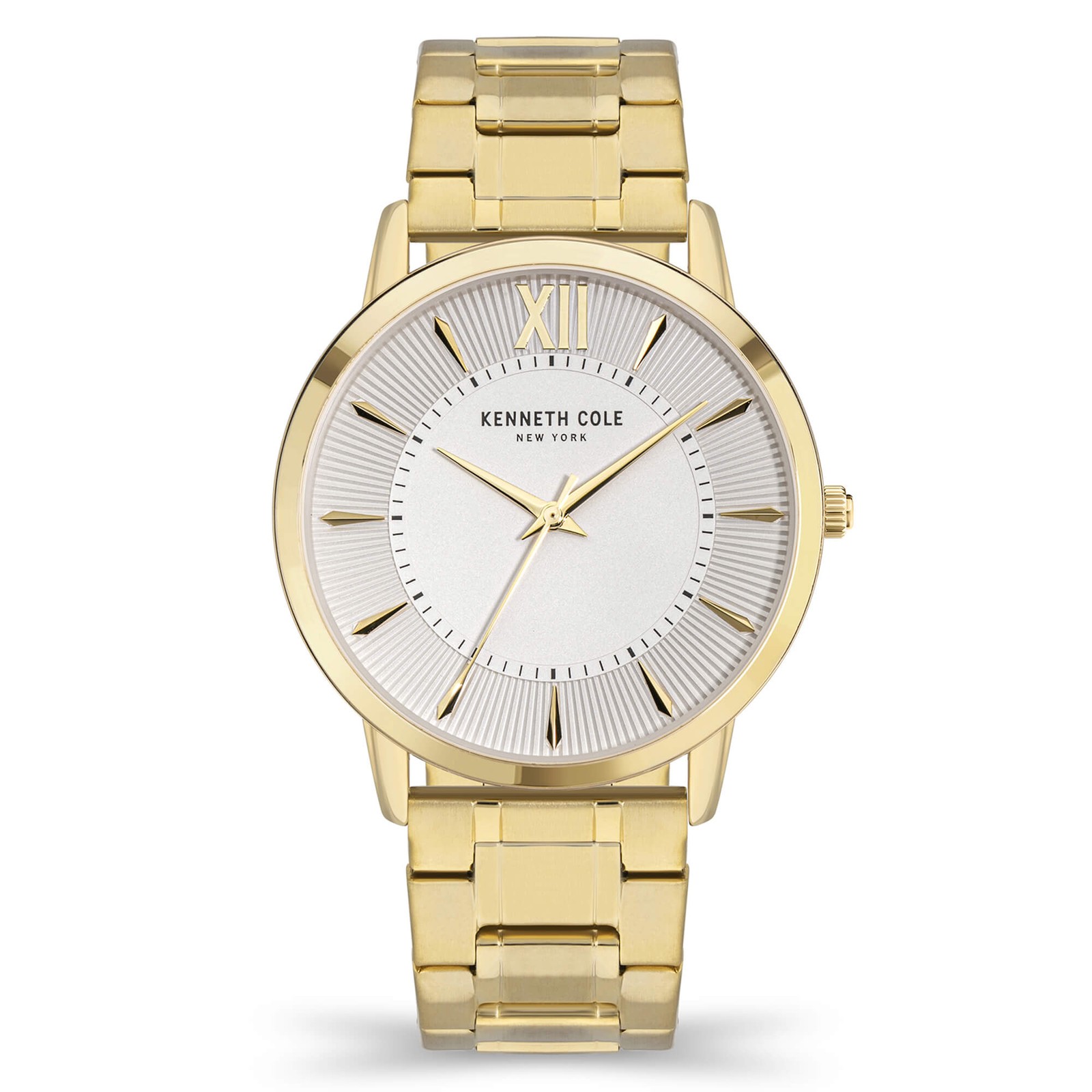 Kenneth Cole Men’s Watch Silver Dial Yellow Gold Bracelet KCWGG2179106