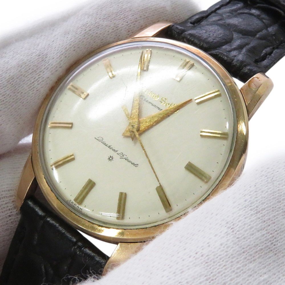 Seiko Grand Seiko First Model J14070E Cal.3180 Vintage Ivory Dial Watch