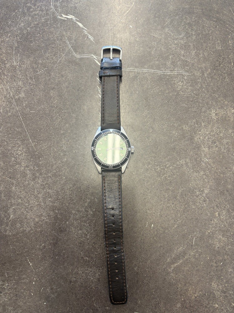 TIMEX TW2V24700 MEN’S THE WATERBURY AUTOMATIC GREEN DIAL WATCH